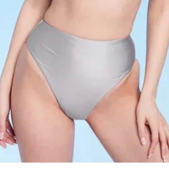 NWT Shade and Shore Women's High-Waisted Gray Briefs - Picture 6 of 6